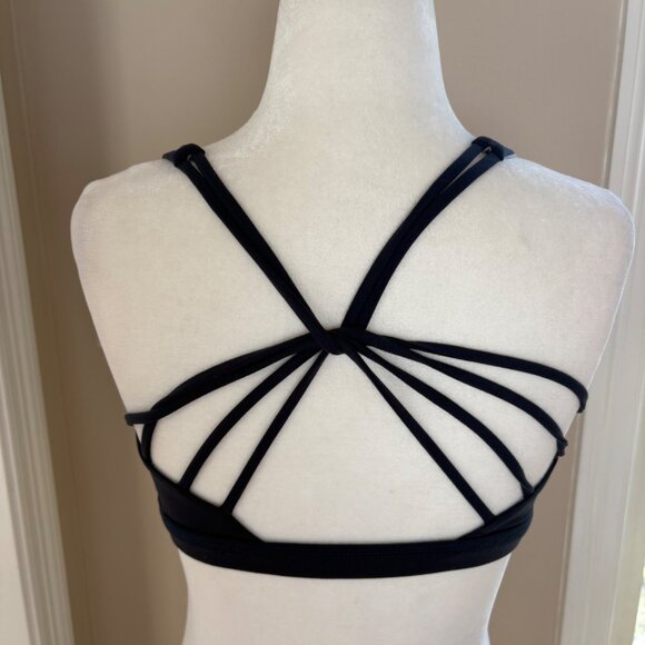 Born Primitive Vitality 2.0 Sports Bra Navy Blue Strappy Back Size Small - Picture 3 of 11